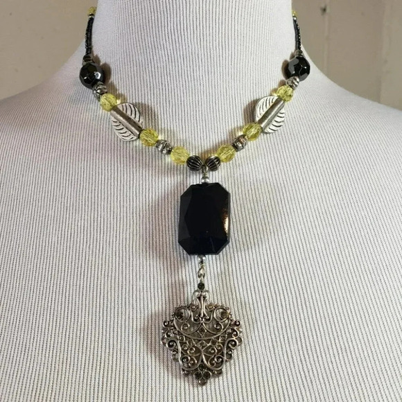 Unique choker beaded‎ necklace - Picture 5 of 6